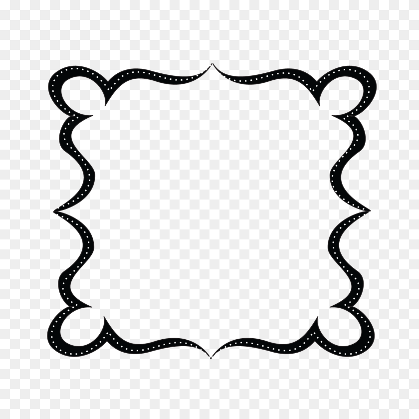 1500x1500 Black Scroll Frame Clip Art Free Clipart Images - Scroll Frame Clipart