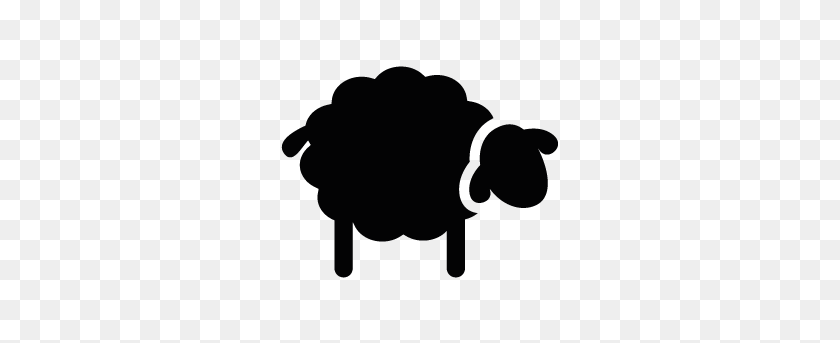 283x283 Черная Овца Клипарт Скачать Бесплатно Картинки - Овца Черно-Белый Клипарт