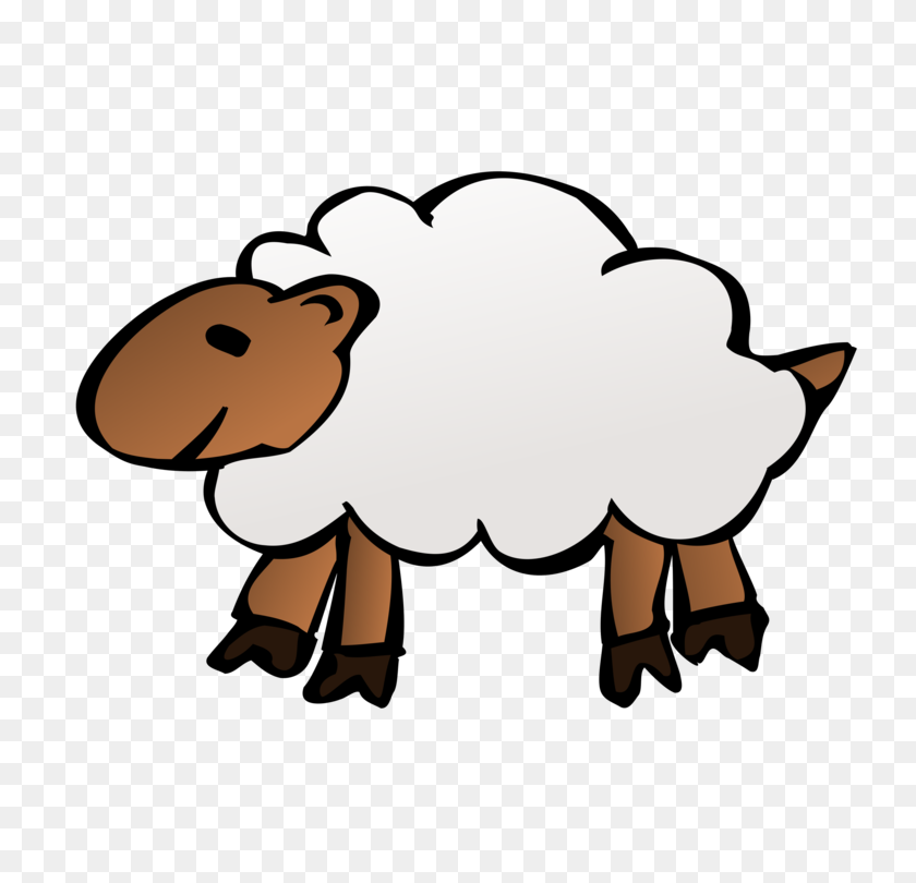 750x750 Black Sheep Goat Livestock Wool - Ram Horns Clipart
