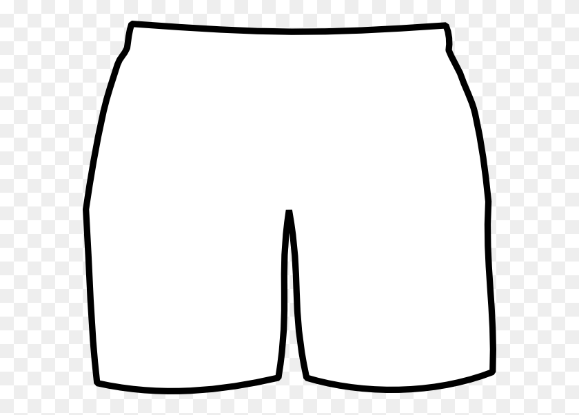 600x543 Black Shorts Cliparts - Shorts Clipart