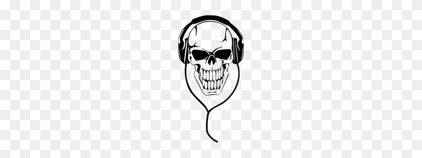256x256 Black Skull Icon - Skull Transparent PNG