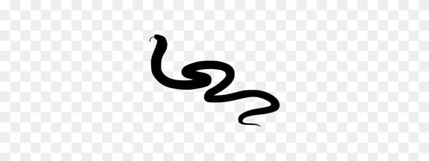 256x256 Black Snake Icon - Snake PNG