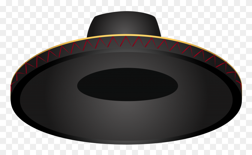 8000x4696 Black Spanish Hat Png Clip Art - Spanish PNG