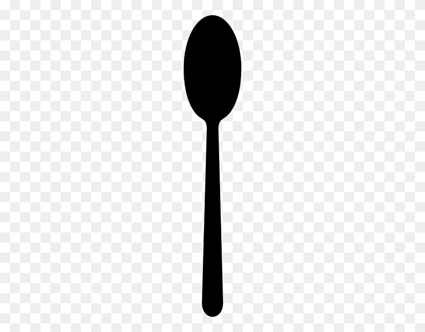 114x597 Black Spoon Clip Art - Spoon Clipart Black And White