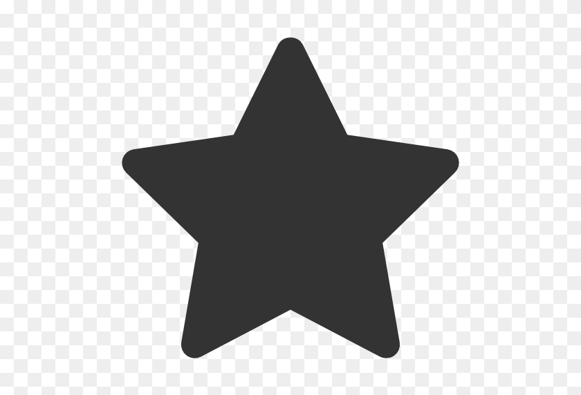 512x512 Icono De Estrella Negra - Estrella Negra Png