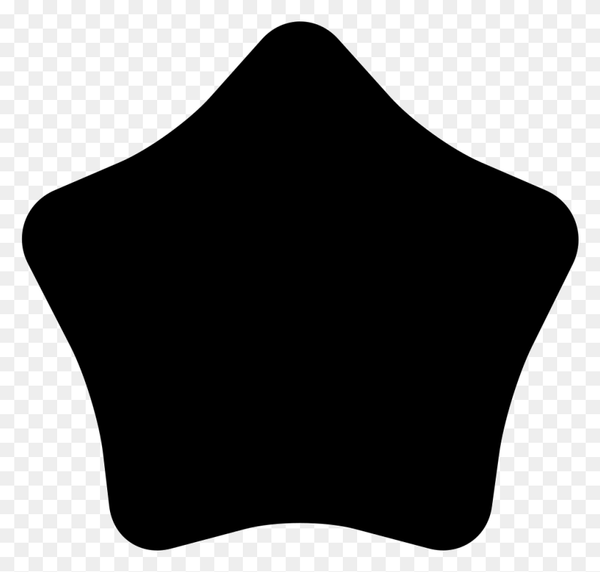 981x932 Black Star Rounded Png Icon Free Download - Rounded Star PNG