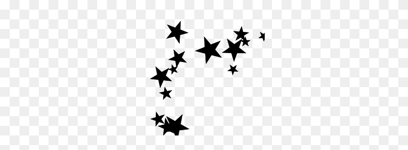 250x250 Черные Звезды Рамки Для Картин Звезды, Черный - Ласточка Клипарт