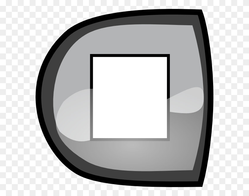 600x600 Black Stop Button Png, Clip Art For Web - Stop Clipart Black And White