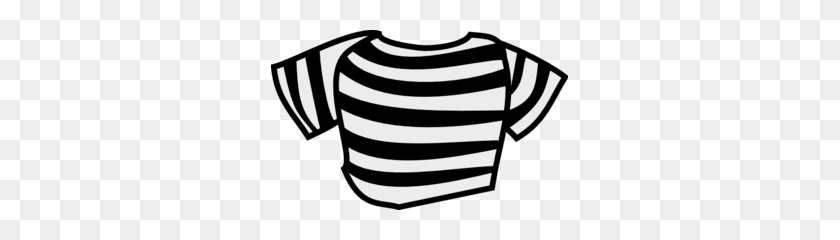 297x180 Black Striped Shirt Clip Art - White Shirt Clipart