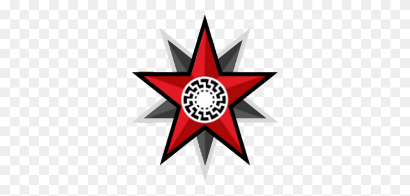 300x343 Sol Negro - Estrella Soviética Png