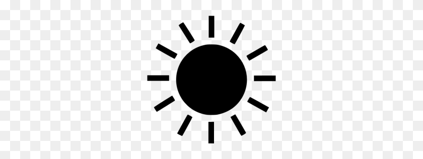 256x256 Icono De Sol Negro - Sol Negro Png