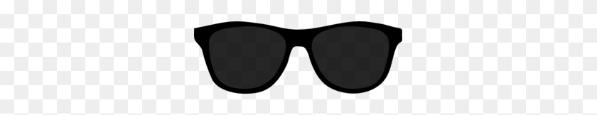 293x102 Black Sunglasses Clip Art - Shades Clipart