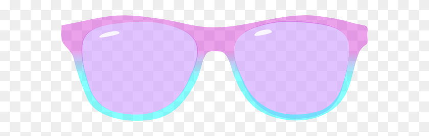 600x208 Black Sunglasses Clip Art - Aviator Sunglasses Clipart
