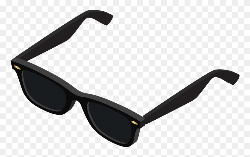 8000x4787 Black Sunglasses Transparent Png - Glasses PNG Transparent