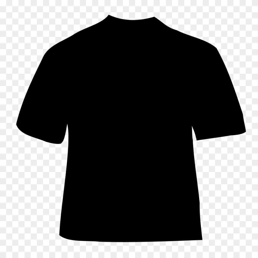 900x900 Black T Shirt Clip Art Png - Short Sleeve Shirt Clipart