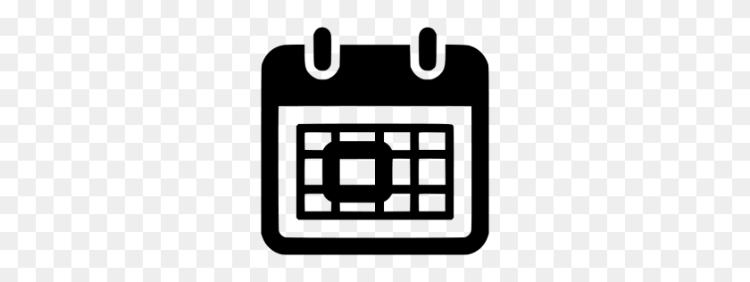 256x256 Черная Слеза Значок Календаря - Значок Календаря Png С Прозрачным