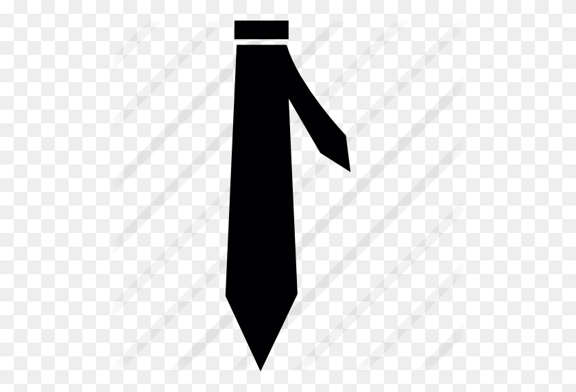 512x512 Black Tie - Necktie PNG
