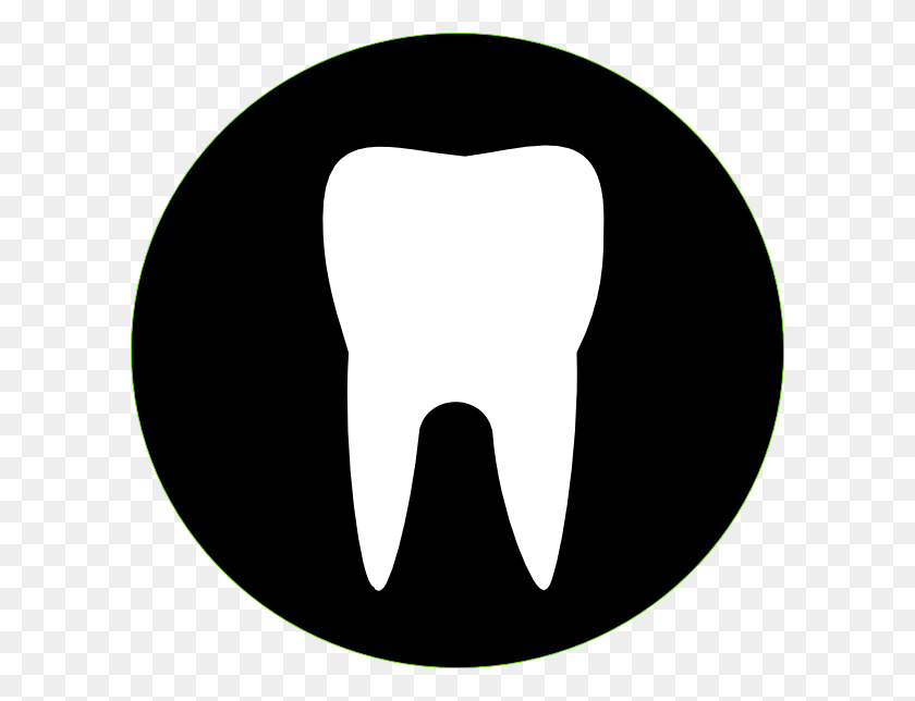 600x584 Black Tooth Outline Clip Art - Tooth Outline Clipart
