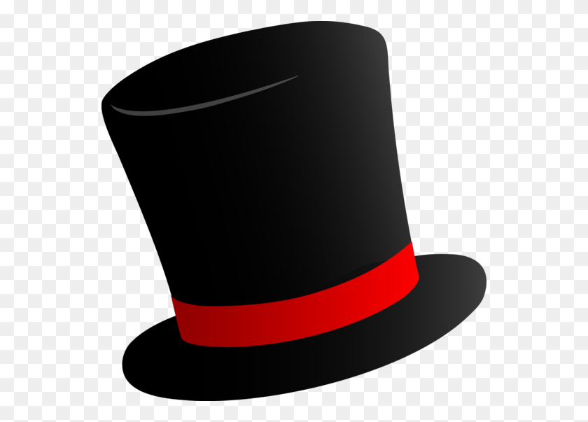 550x543 Black Top Hat Design - Magician Clipart Free