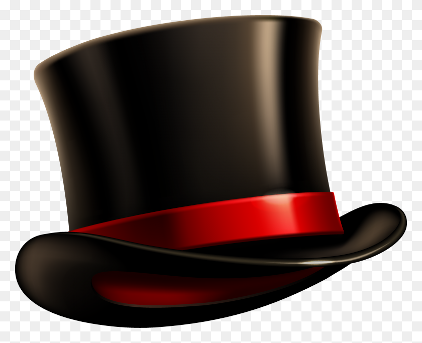 3499x2797 Black Top Hat Png Image - Red Hat PNG