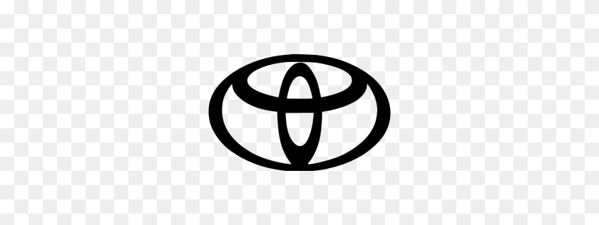 256x256 Black Toyota Icon - Toyota Logo PNG