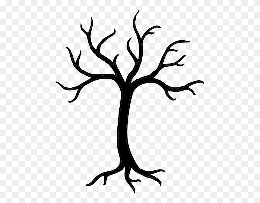 480x595 Black Tree Branches Clipart Clip Art Images - Rv Clipart Black And White