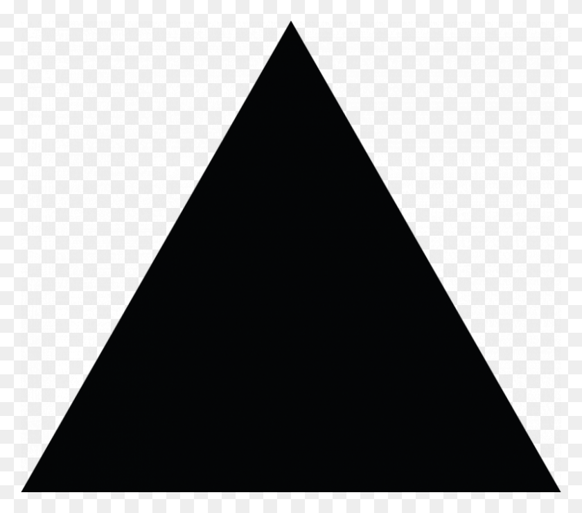 800x698 Triángulo Negro Clipart - Triángulo Negro Png