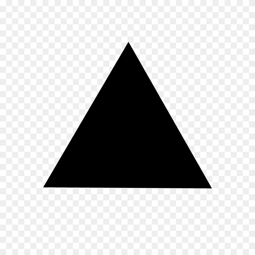 1890x1890 Black Triangle Png Free Download - White Triangle PNG