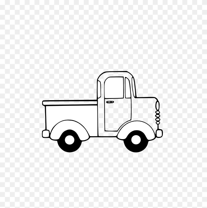 555x785 Cliparts De Camiones Negros - Pick Up Clipart