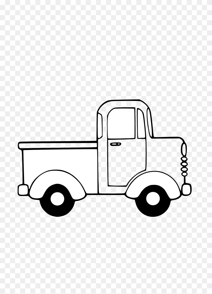 1331x1882 Black Truck Cliparts - Clipart Cars And Trucks