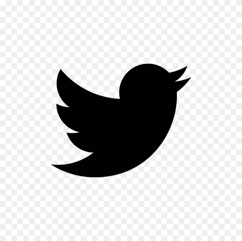 1000x1000 Black Twitter Clipart - Twitter White Logo PNG