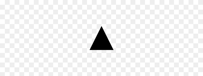 256x256 Black Up Apuntando Triángulo Pequeño Cara Sonriente Carácter Unicode U - Triángulo Negro Png