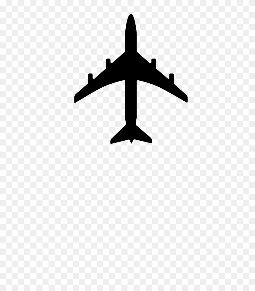 636x900 Черный Вектор Самолет Png Клипарт Для Интернета - Самолет Png
