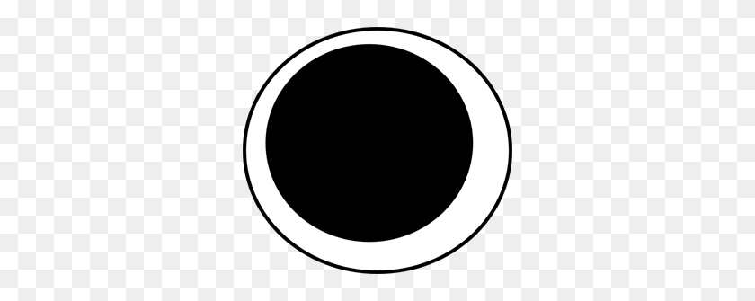 300x275 Black White Clip Arts - Black Oval PNG