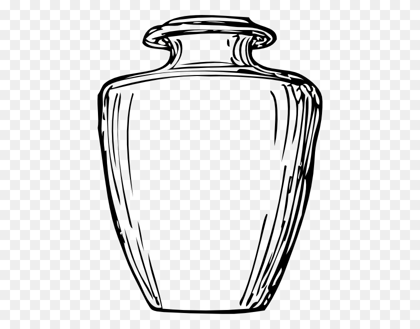 450x598 Black White Greek Jar Png, Clip Art For Web - Crow Clipart Black And White