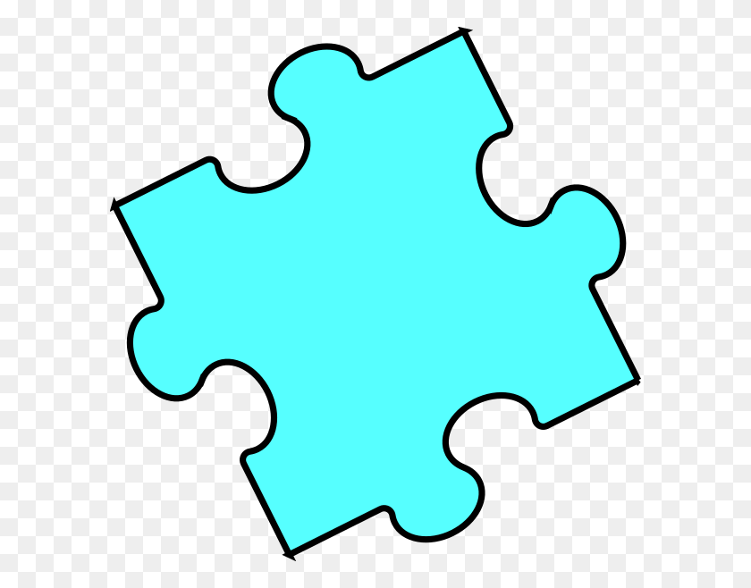 594x598 Black White Puzzle Piece Clip Art - Puzzle Pieces Clipart Black And White