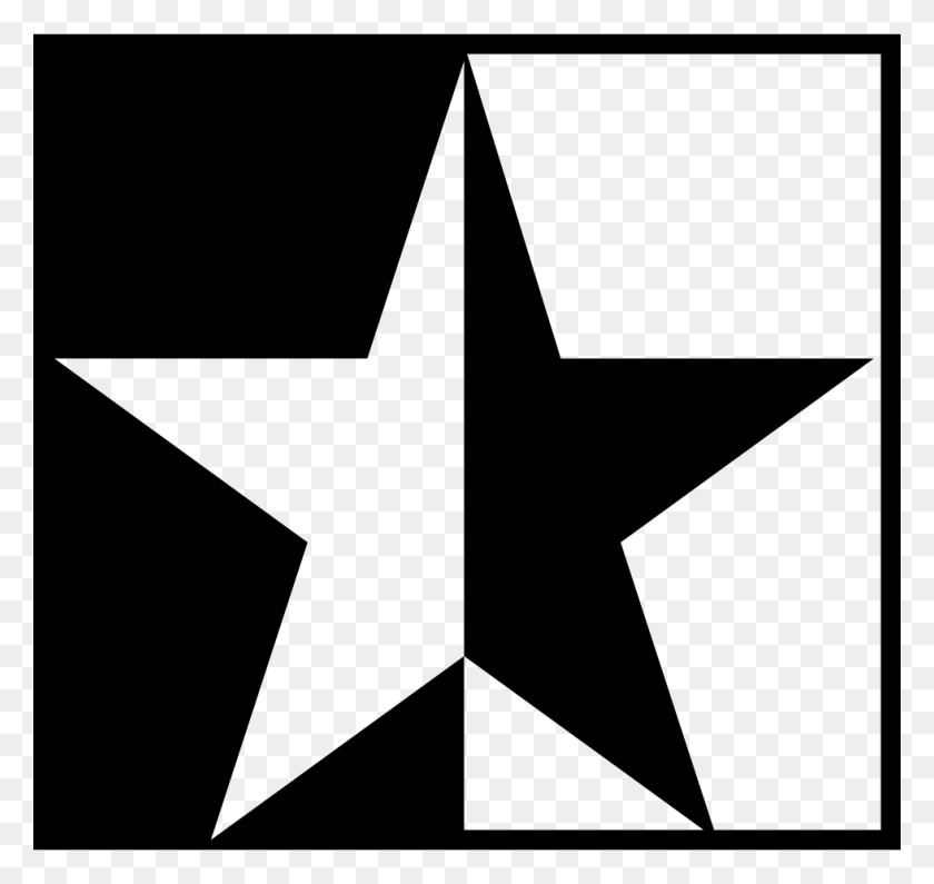 980x924 Black White Star Png Icon Free Download - White Star PNG