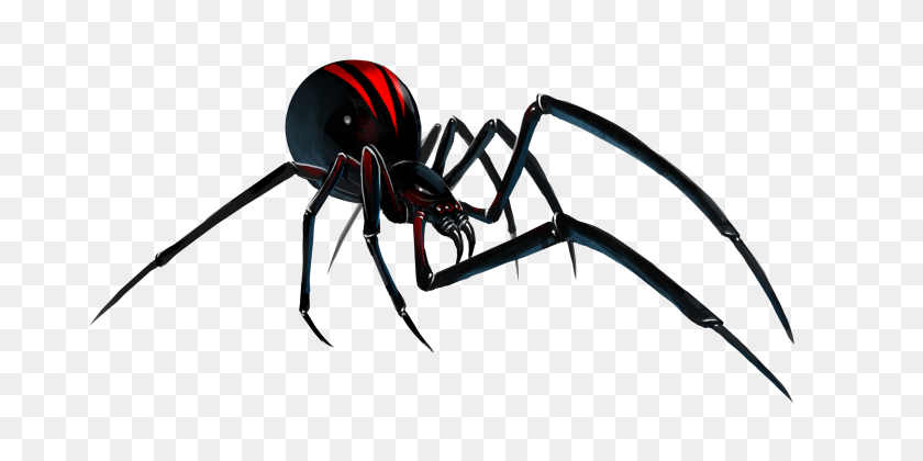 718x360 Black Widow Spider Transparent Background - Black Widow Logo PNG