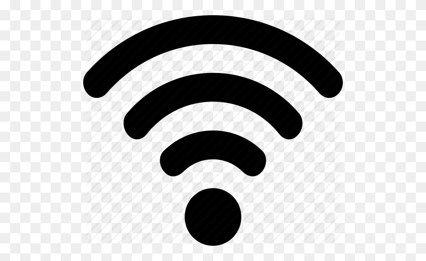 512x455 Black Wifi Icon Png - Wifi Icon PNG