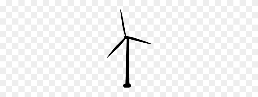 256x256 Black Windmill Icon - Windmill PNG