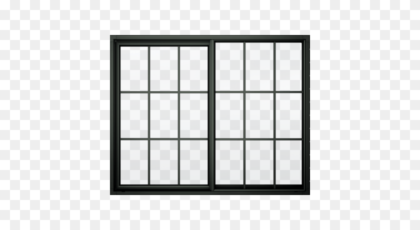 400x400 Black Window Frame Transparent Png - Window Frame PNG