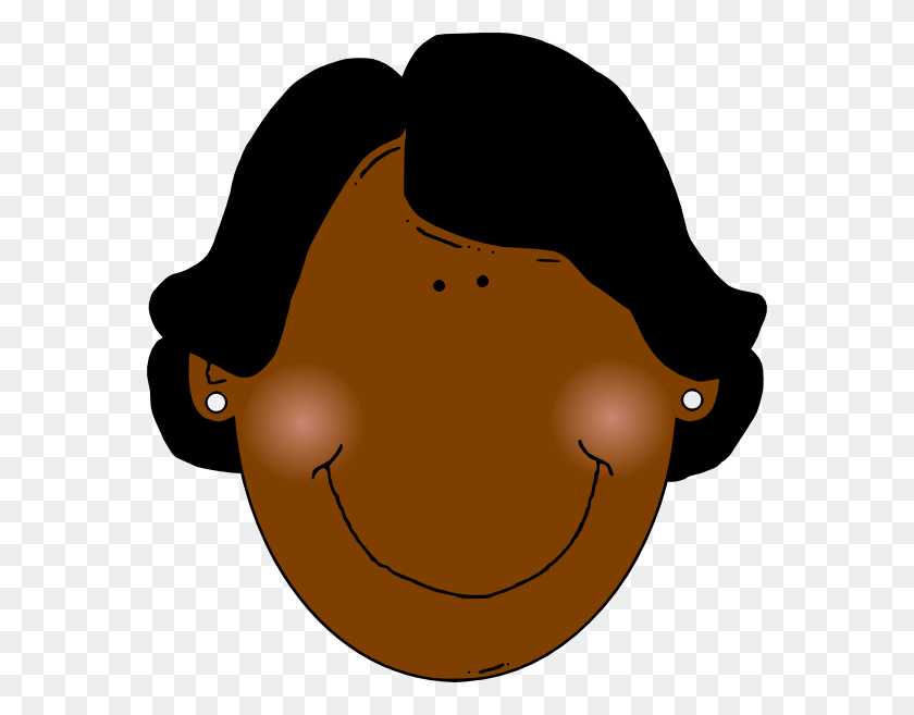 570x597 Black Woman Clipart Free - Afro Woman Clipart