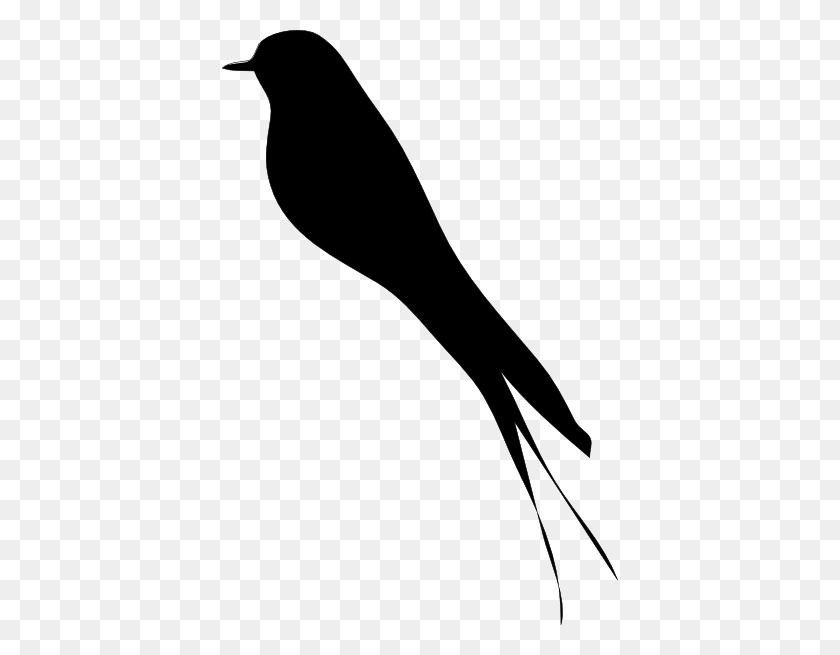 396x595 Blackbird Clip Art - Black Bird Clipart
