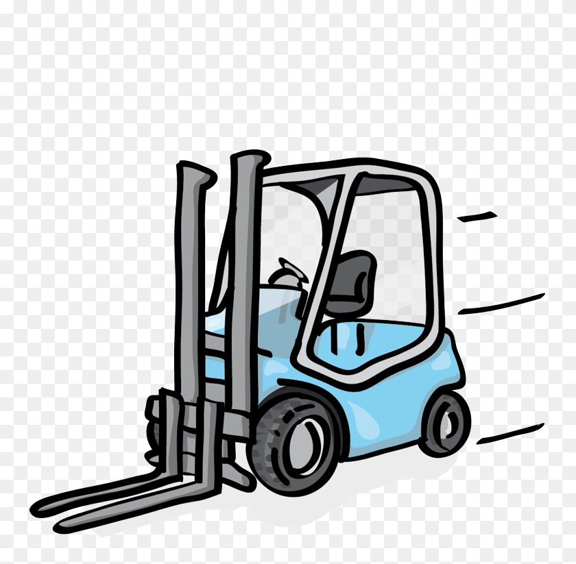 765x763 Blackforxx Forklifts For Rent - Warehouse Clipart
