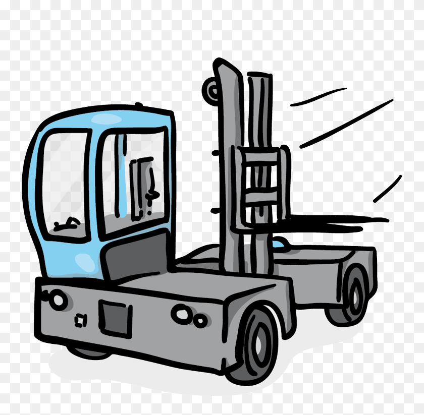 765x763 Blackforxx Forklifts For Rent - Forklift Clip Art