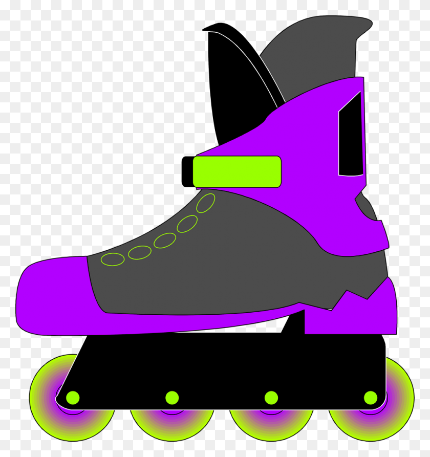 958x1024 Blade Clipart Rollar - Ice Skate Clipart