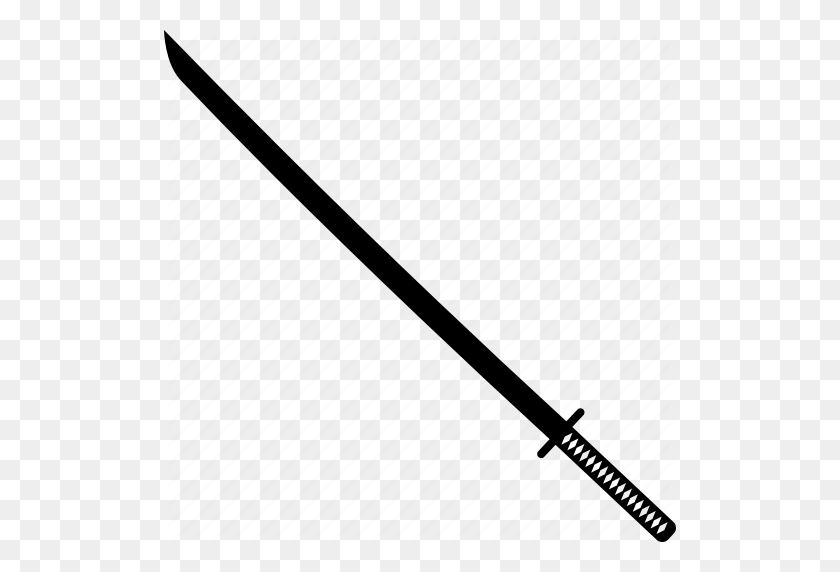 512x512 Blade, Japanese, Katana, Ninja, Samur Sword, Weapon Icon - Samurai Sword PNG