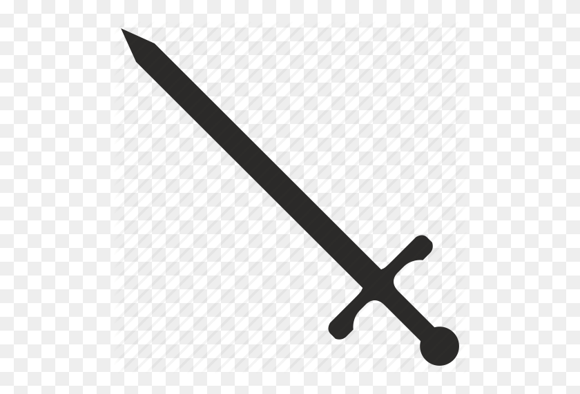512x512 Blade, Knight, Sword, Weapon Icon - Sword Vector PNG