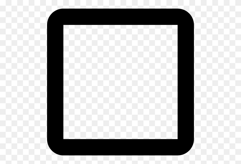 512x512 Blank, Box, Check Icon - White Box PNG