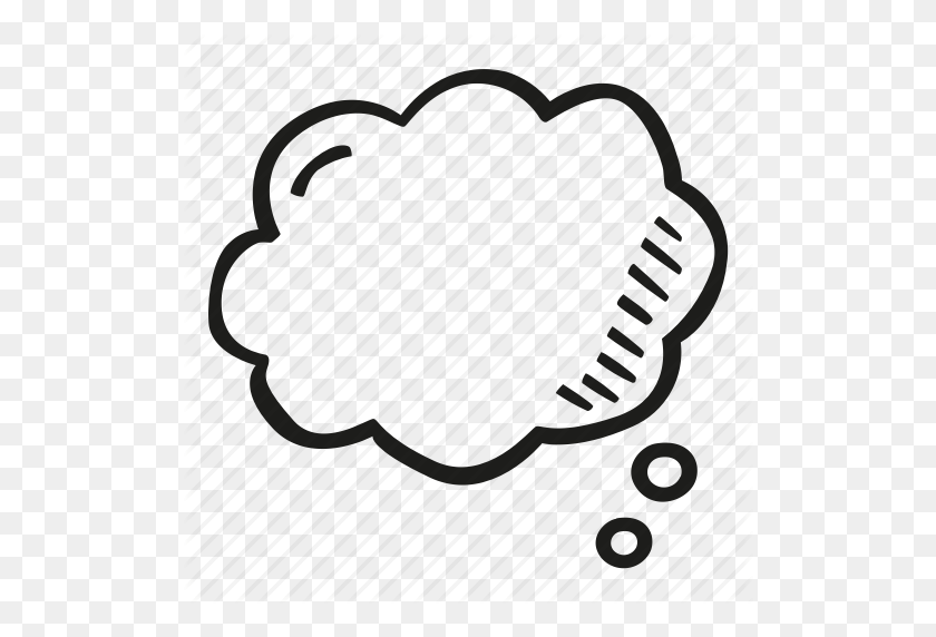 512x512 Blank, Bubble, Chat, Cloud, Message, Shape, Think Icon - Cloud Shape PNG